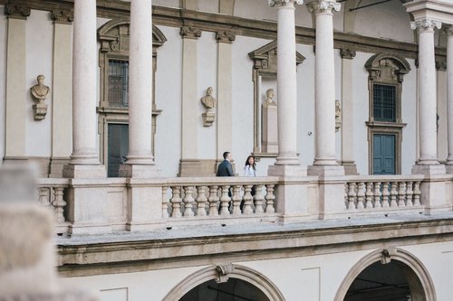 Milan photoshoot at Brera District   