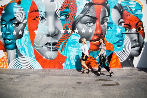 Miami photoshoot at Wynwood Walls Graffiti