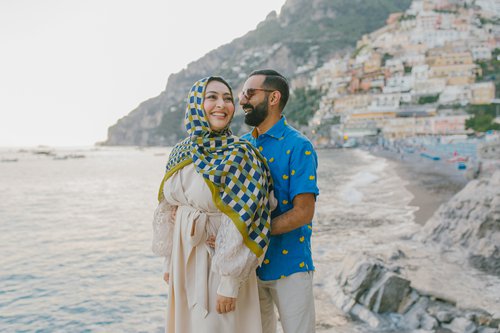 Amalfi Coast couples trip photoshoot at Positano Village