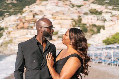 Amalfi Coast anniversary photoshoot at Positano Village