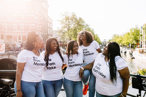 Amsterdam friends trip photoshoot at The Jordaan