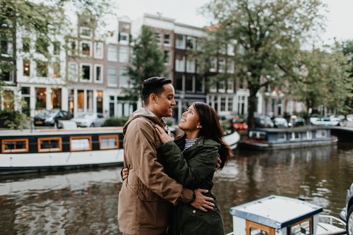 Amsterdam anniversary photoshoot at The Jordaan