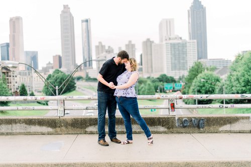 Atlanta photoshoot at Jackson Street Bridge