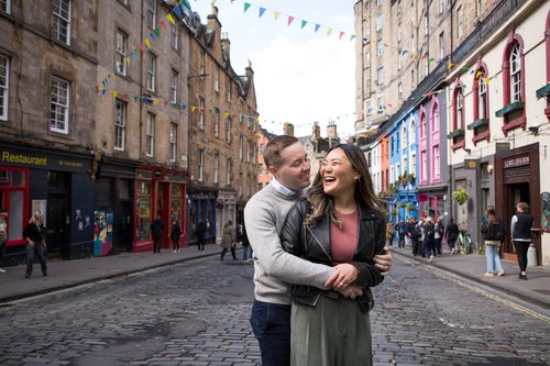 Edinburgh anniversary photoshoot at The Royal Mile