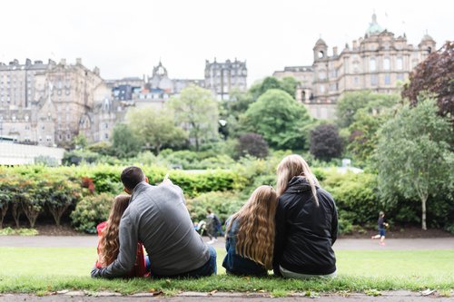 Edinburgh photoshoot at Princes Street Gardens