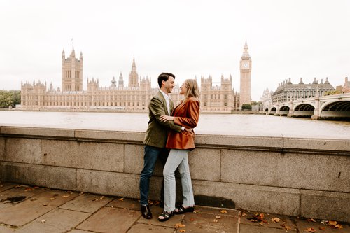 London photoshoot at Westminster Bridge