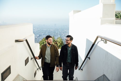 Los Angeles couples trip photoshoot at Griffith Park