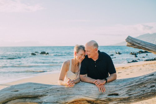 Maui anniversary photoshoot at Ulua Beach (South Shore)