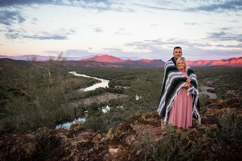 Mesa photoshoot at Coons Bluff at the Salt River