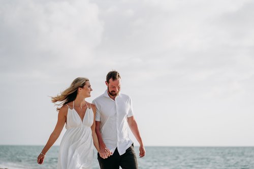 Miami honeymoon photoshoot at Indian Beach Park