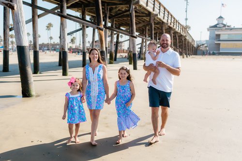 Newport Beach photoshoot at Newport Beach Pier
