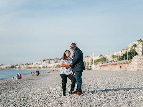 Nice anniversary photoshoot at Promenade des Anglais