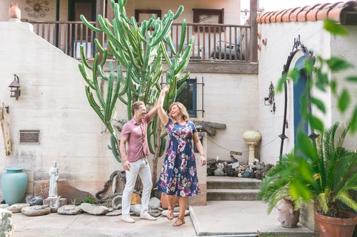 Palm Springs photoshoot at Moorten Botanical Gardens