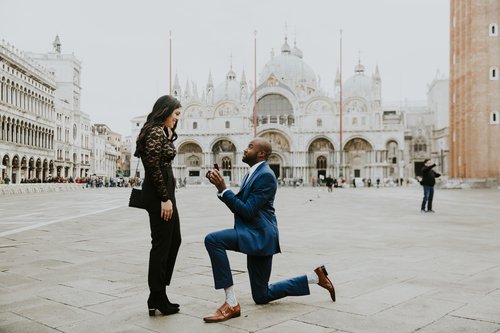 Venice proposal photoshoot at San Marco