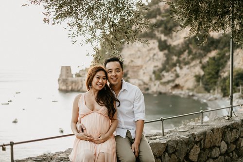 Positano babymoon photoshoot at Positano Village