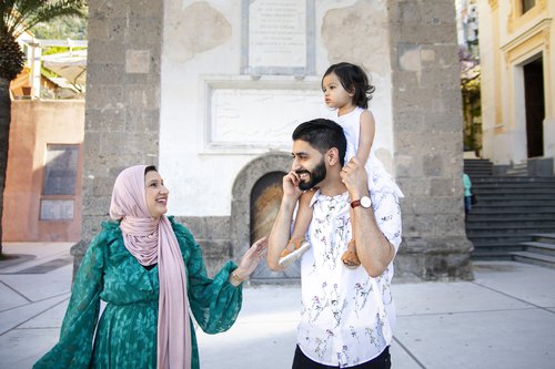 Positano family trip photoshoot at Positano Village