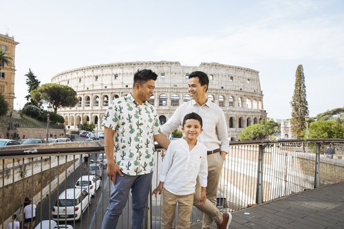 Rome family trip photoshoot at The Roman Forum