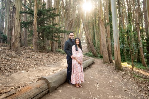 San Francisco babymoon photoshoot at Lover's Lane