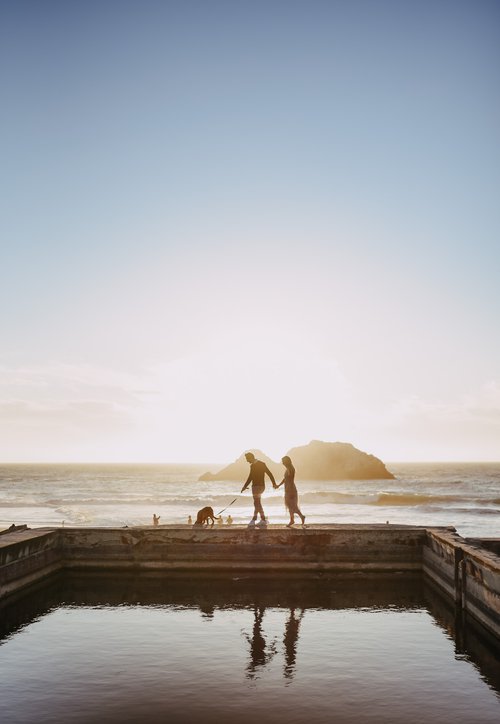 San Francisco photoshoot at Sutro Baths & Land's End