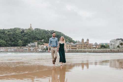 San Sebastián photoshoot at La Concha Beach