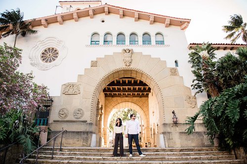 Santa Barbara photoshoot at Santa Barbara County Courthouse