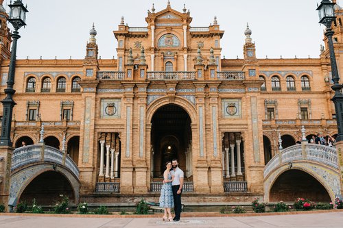 Seville photoshoot at Plaza de España