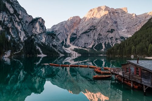 The Dolomites photoshoot at Lago di Braies