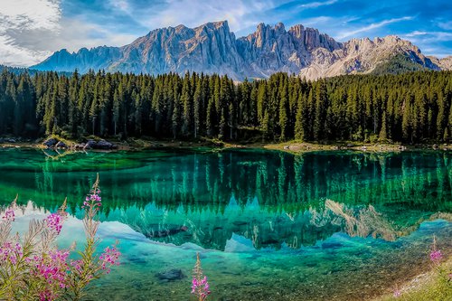 The Dolomites photoshoot at Lago di Carezza