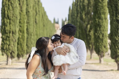 Tuscany family trip photoshoot at Pienza