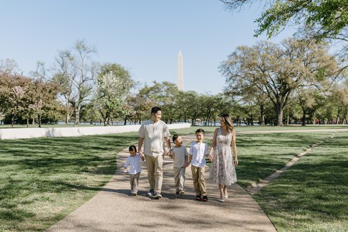 Washington DC friends trip photoshoot at Tidal Basin